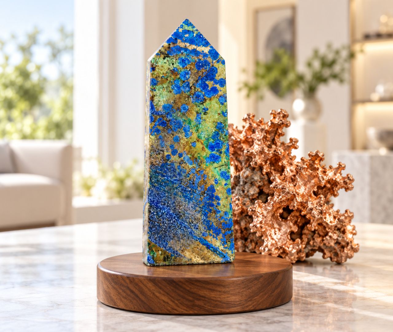 Azurite point 0116A timmersgems 16-10-2026